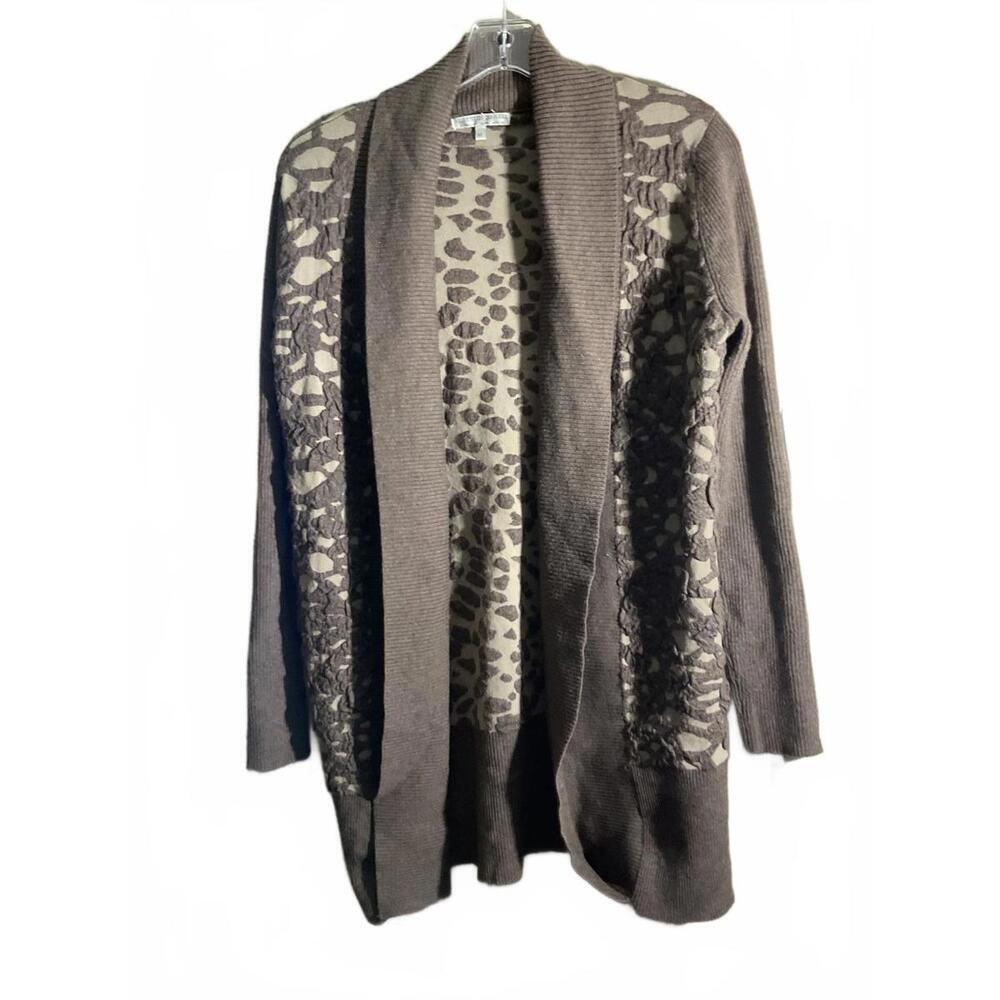 Alberto Makali Wool Blend Textured Cardigan Sweater Size Medium